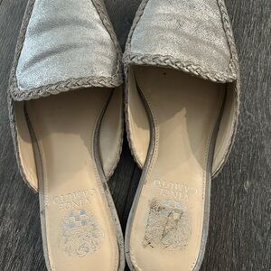 Vince Camuto Metallic Silver Mules